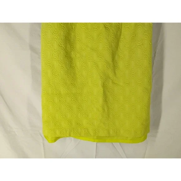 Madison Leigh Women's Size 8 Yellowish Green Sleeveless Dress Mid Length - Picture 4 of 10